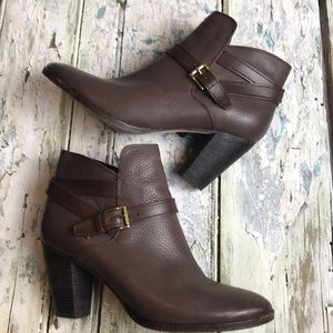 Cole Haan leather heeled boots